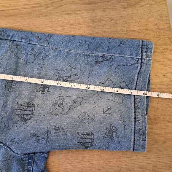 OshKosh Boys Pants Map Scene Size 8 Drawstring - Picture 2 of 7